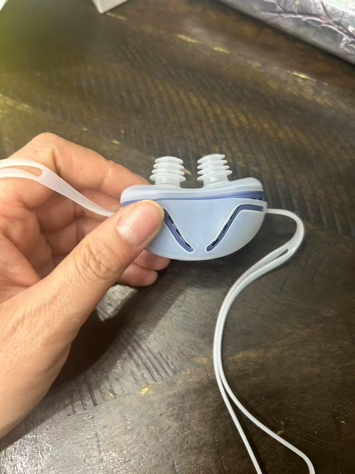 Anti Snoring Devices, Double Vortex Anti Snoring Device, Snoring Solution, Adjustable Wind Speed, Suitable for All Nose Shapes, Stop Snoring Suitable for Men and Women, Blue customer photo 2
