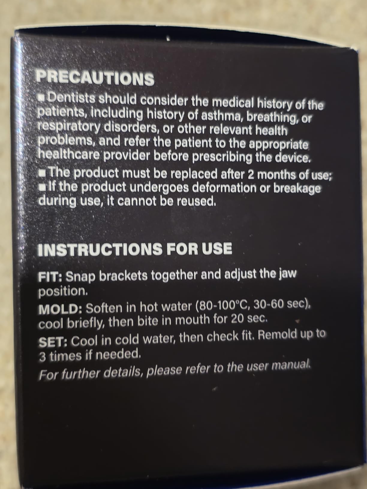 Anti Snore Mouthpiece - Adjustable Intraoral Device Designed to Help Reduce Snoring for Adults (18+) with Retainer Case (Clear) customer photo 1