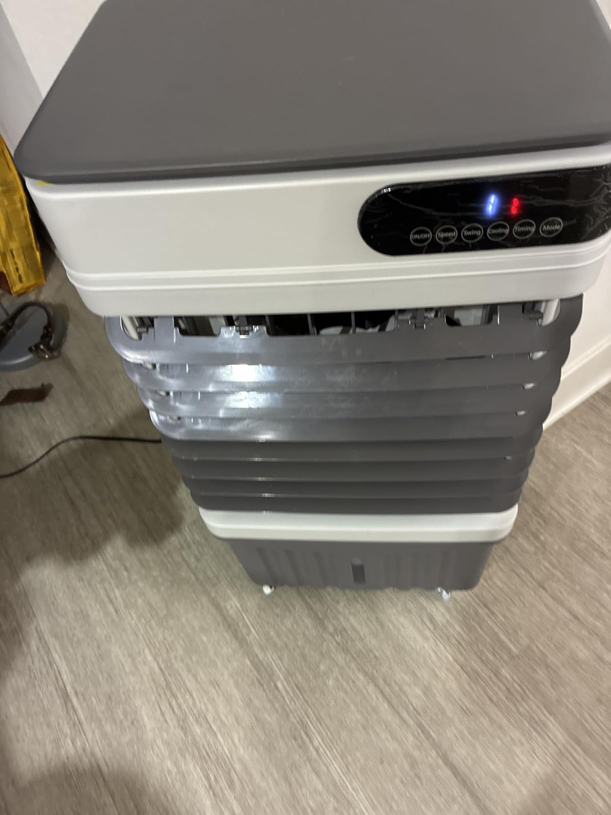 AKIRES 1800CFM Swamp Cooler, Evaporative Air Cooler with 5.3-Gal Water Tank, 4 Ice Packs, Evaporative Cooler for Outdoor Patio Garage Commercial Industrial Use (30IN) customer photo 1