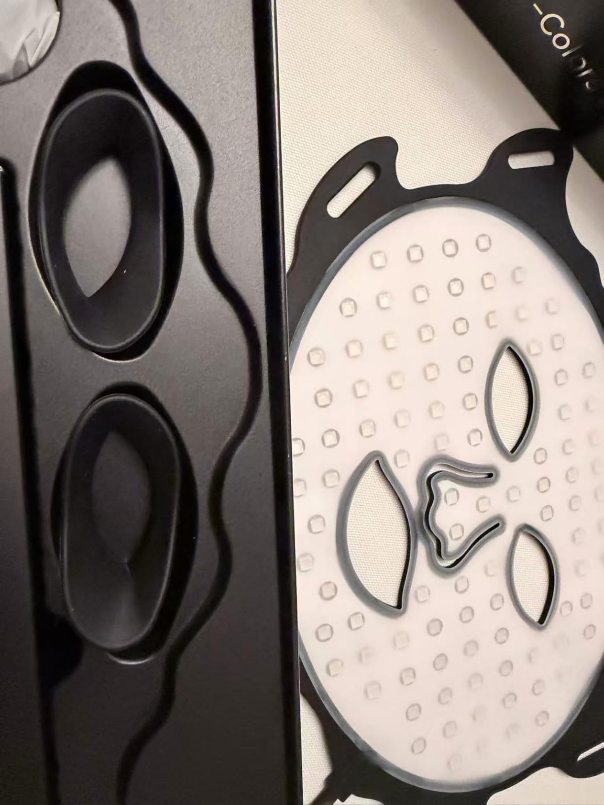 Red Light Therapy for Face, LED Face Mask Light Therapy, Rechargeable Red Light Therapy Mask for Face with Comfortable Light-Blocking Eye Protection & Timing Function At Home, Black customer photo 1