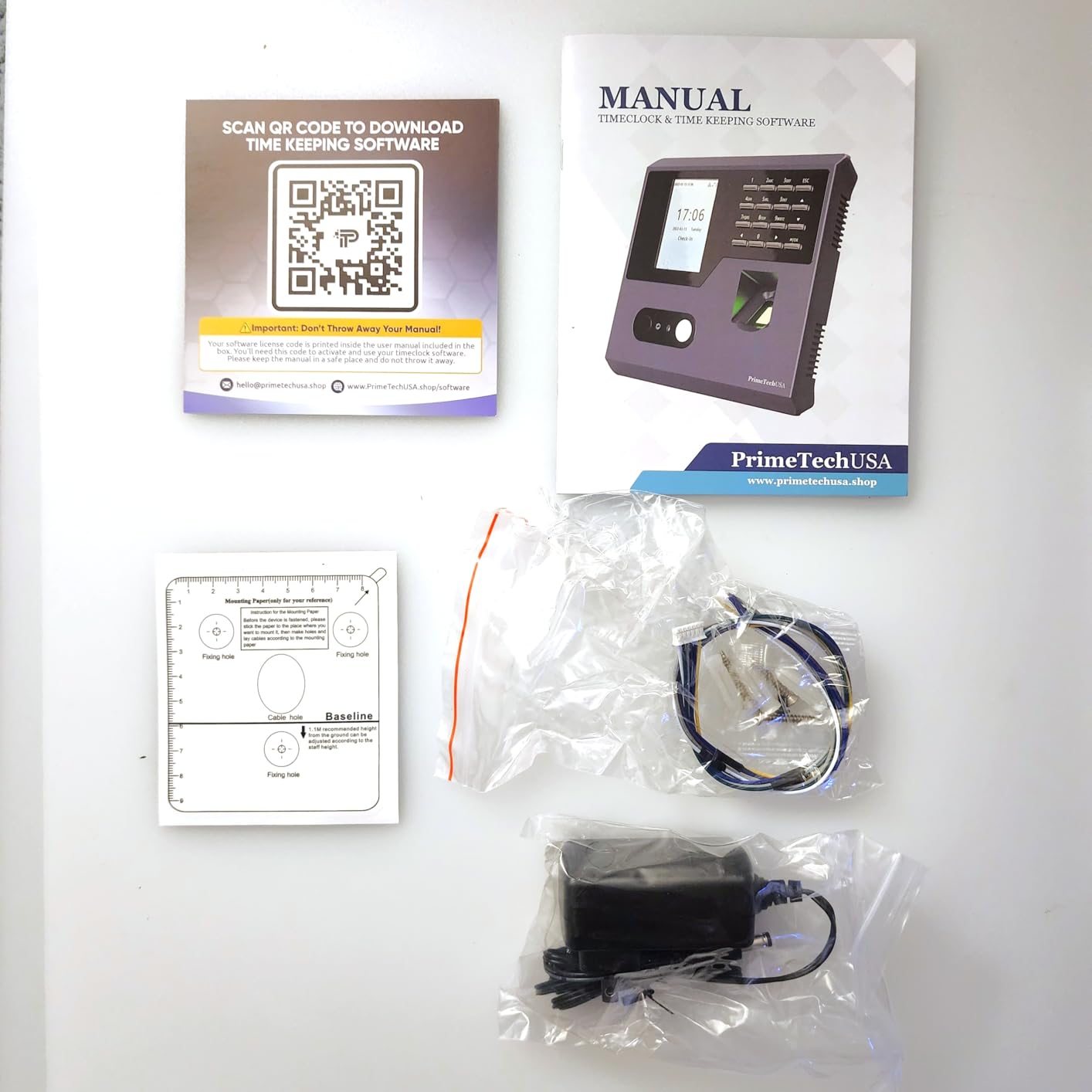 T220 Time Clock for Small Business | No Monthly Fees Clock in Machine for Employees | Time Card Machine | Time Clock Punch Machine | Timeclocks Small Business | Easy Employee Reporting! customer photo 1