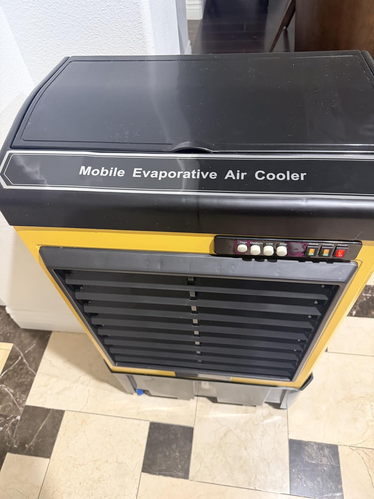 Uthfy 4800 CFM Swamp Cooler, 40IN Evaporative Air Cooler with 10.6 Gal Water Tank, 3 Speeds, 120°Oscillation, 3 Ice Packs, Outdoor Garage Air Conditioner for Patio, Yard, Factory customer photo 1