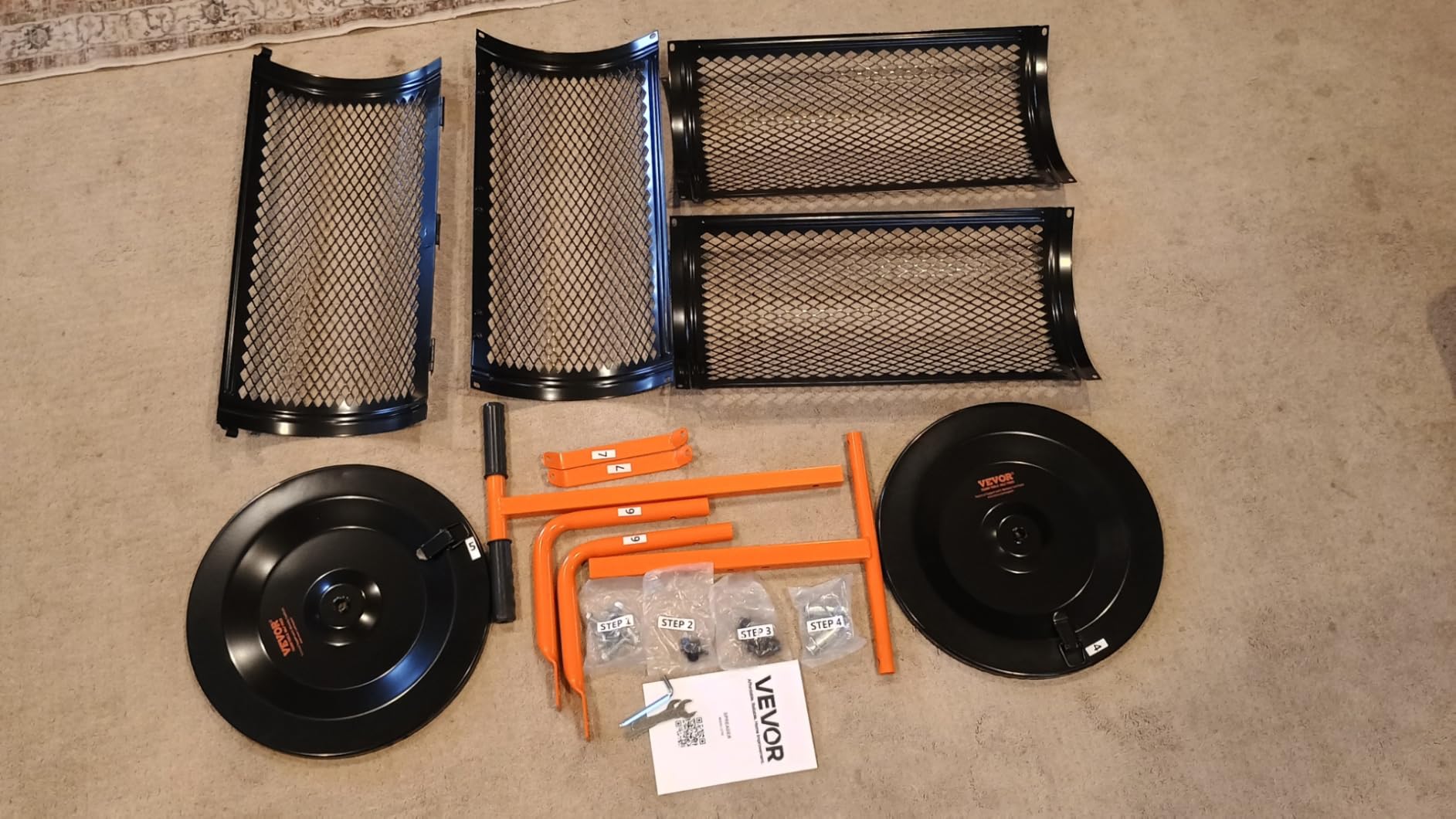 VEVOR Push Lawn Spreader, 12ft Spreading Width, Broadcast Spreader with 80lbs Load Capacity & 10 in All-Terrain Tires, Walk-Behind Garden & Lawn Broadcast Spreaders for Seed Fertilizer, Salt Ice Melt customer photo 2