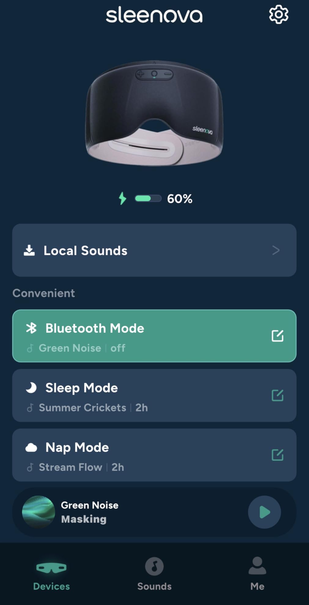 Sleenova Sleep Eye Mask with Bluetooth Headphones - Side Sleeper Optimized with Integrated Offline Audio customer photo 1