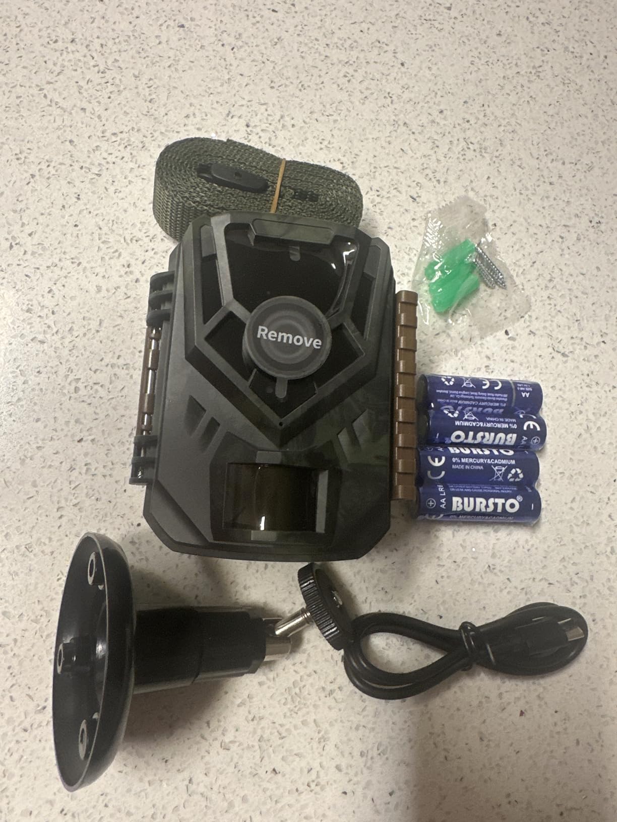 KJK Trail Camera, 36MP 2.7K Mini Game Camera with Night Vision Motion Activated Waterproof, 130°Wide-Angle Wildlife Camera 0.1s Trigger Time 3-Shot Burst customer photo 2