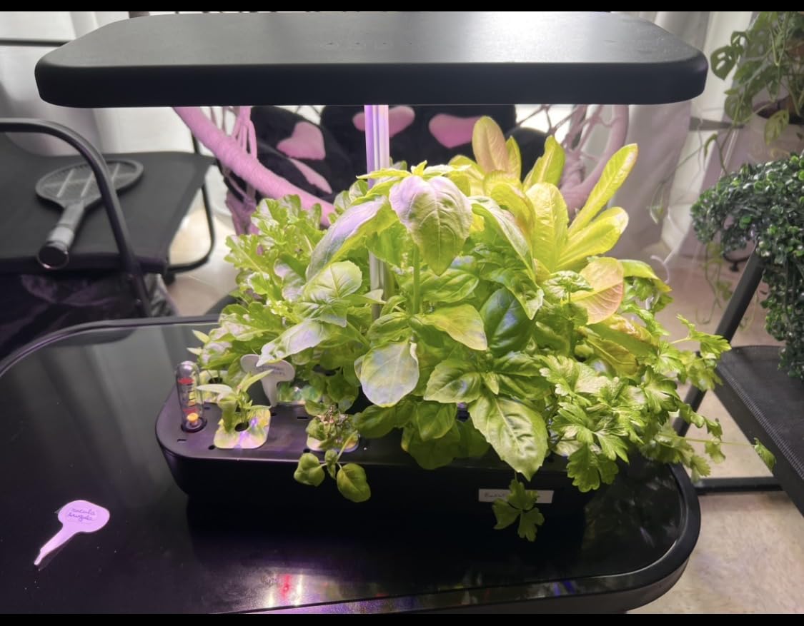 owltron Smart Hydroponics Growing System Kit, 15 Pods Indoor Herb Garden with 36W LED Grow Light & APP Control customer photo 1