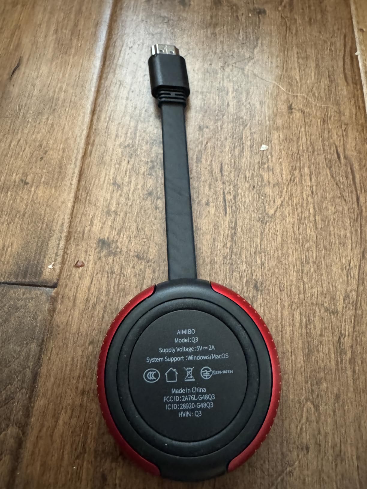 AIMIBO 4K Wireless Display Adapter, Plug & Play, HDMI Dongle 5G for TV/Monitor/Projector, Supports iOS/Android/Windows/Mac, AirPlay/Miracast/DLNA, Cast Phone/Tablet/Laptop to Screen customer photo 1