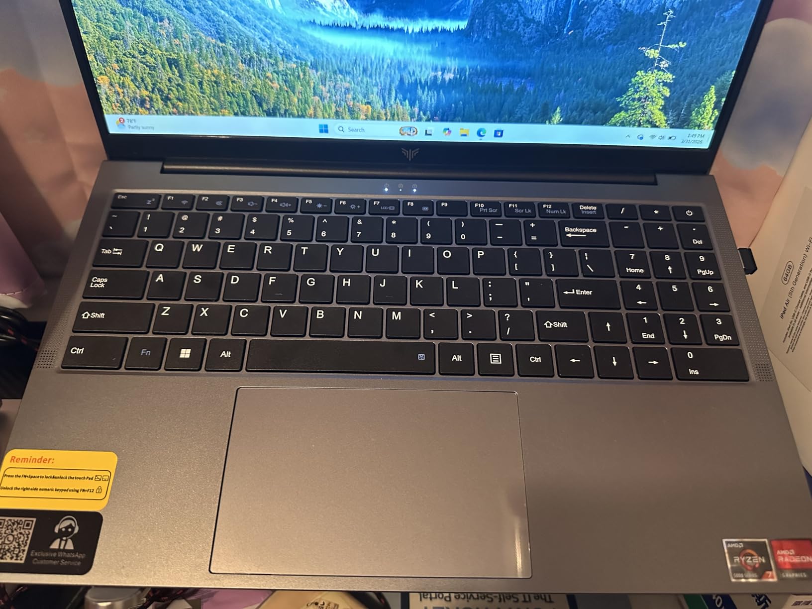 MALLRACE 2026 Light Gaming Laptop with AMD Ryzen 7 5700U 8-core (Beats i7-1265U,up to 4.3GHz),16GB DDR4 512GB SSD, AMD Radeon Graphics,WiFi 6,15.6 inch IPS Display,Webcam, AMD Laptop Computer customer photo 1