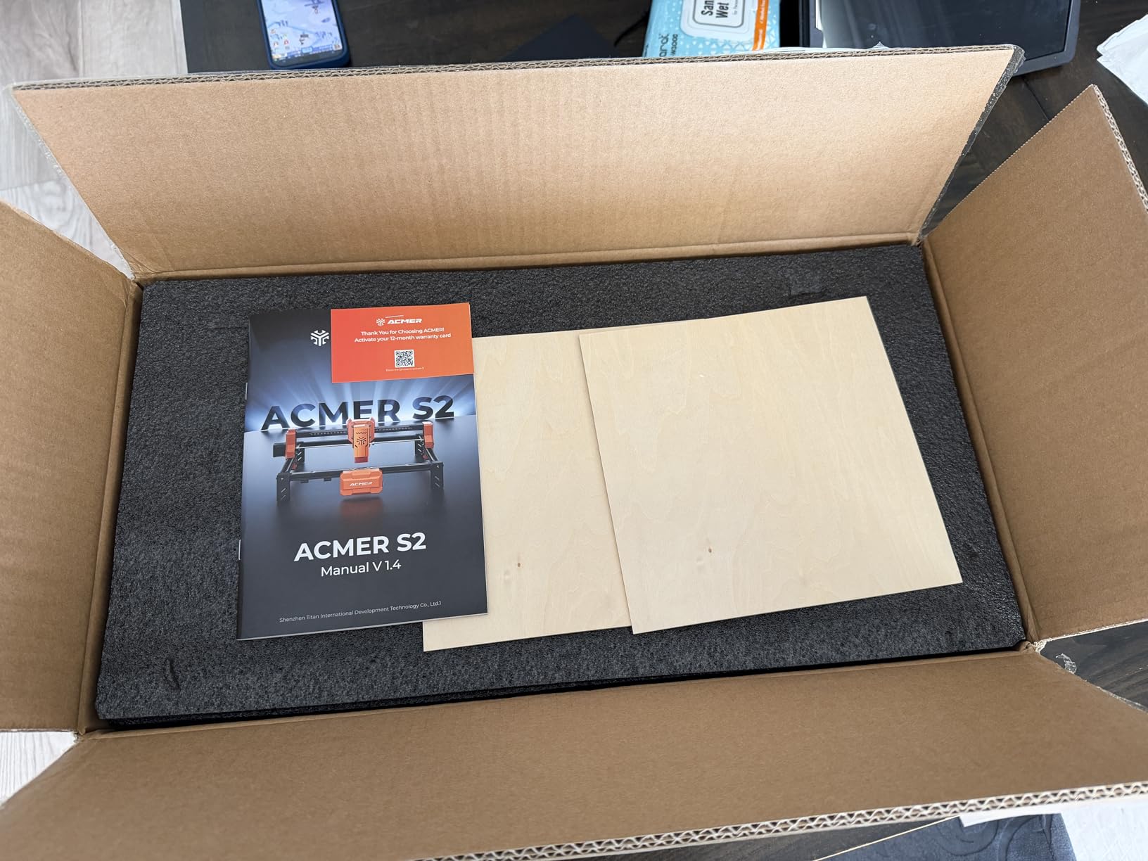 ACMER S2 Laser Engraver Machine for Beginners, 7W Laser Cutter Engraver for Tumbler, Wood & Acrylic, 300x300mm Working Area, 0.01mm Precision, 10000mm/min for DIY, Gifts & Small Business customer photo 2