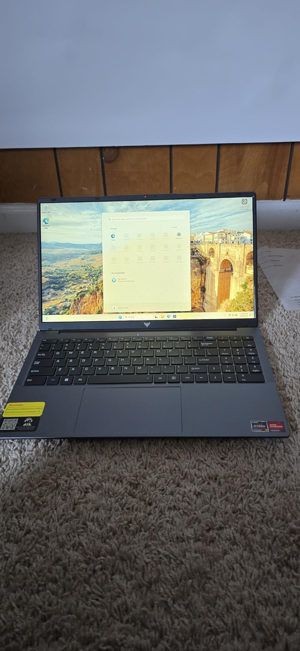 MALLRACE Light Gaming Laptop, AMD Ryzen 7 Laptop (Up to 4.3GHz, 8C/16T with 16GB DDR4 RAM 512GB SSD, AMD Radeon Graphics, WiFi 6, 15.6 inch IPS Display, Webcam, Windows 11 Laptop Computer for Video Editing customer photo 2