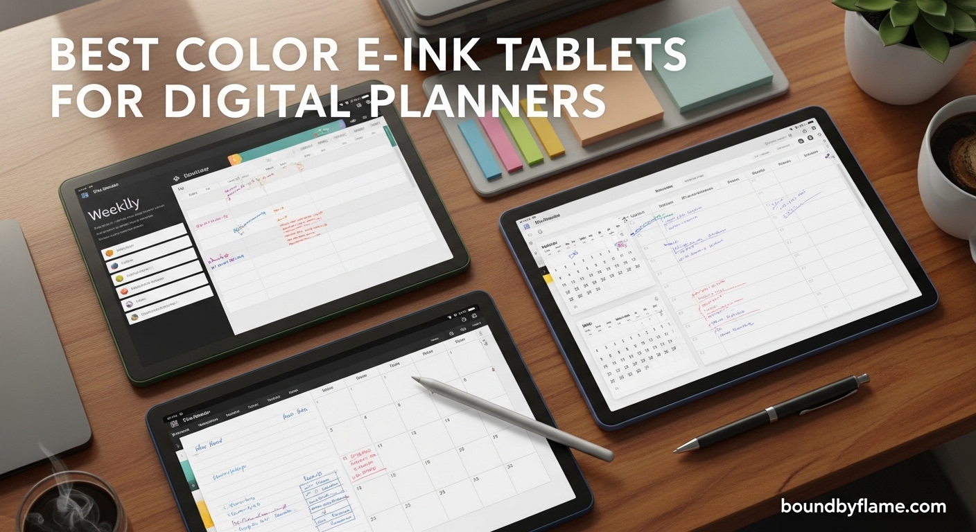 Best Color E-Ink Tablets for Digital Planners