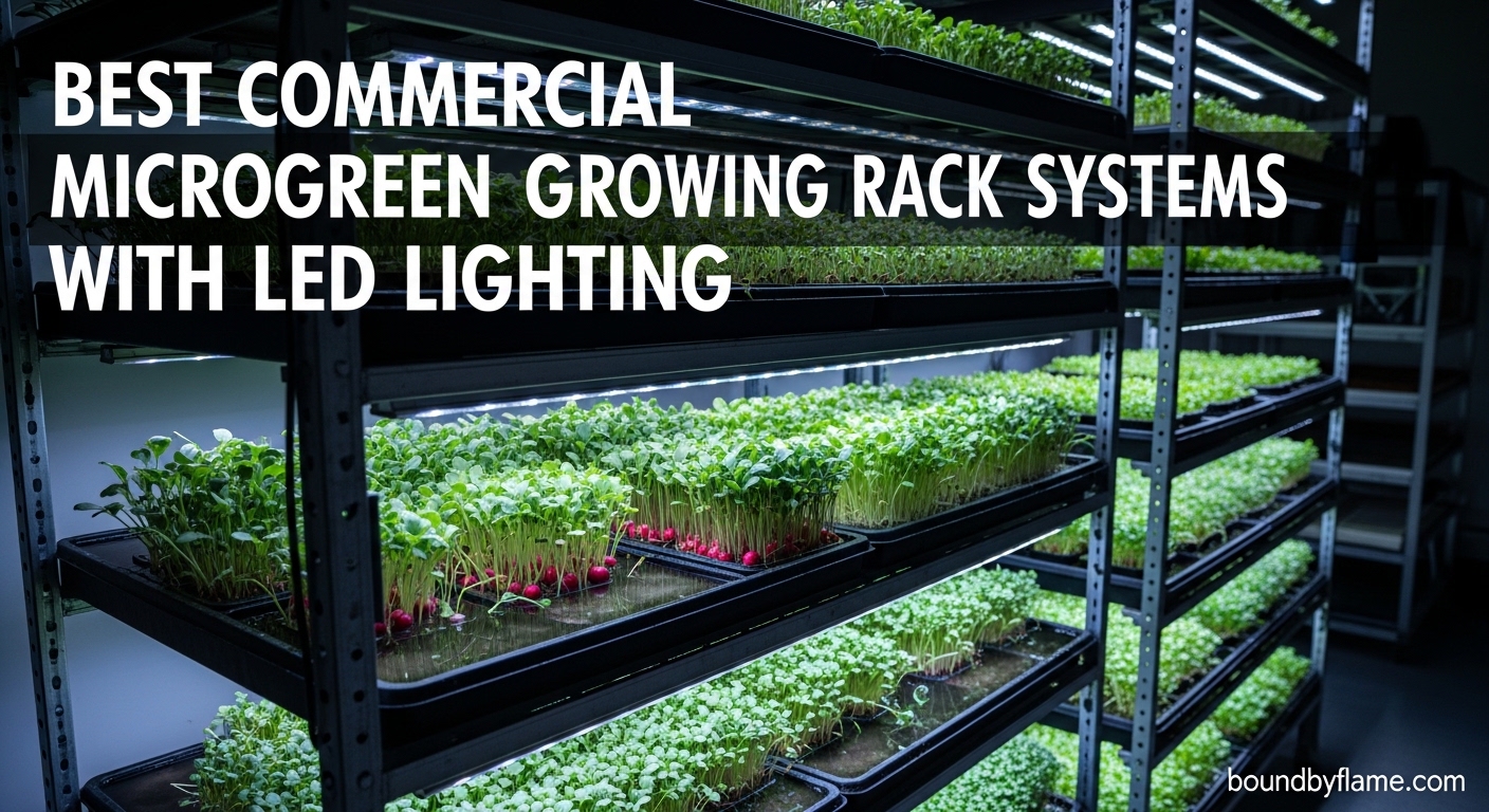 Best Commercial Microgreen Growing Rack Systems with LED Lighting