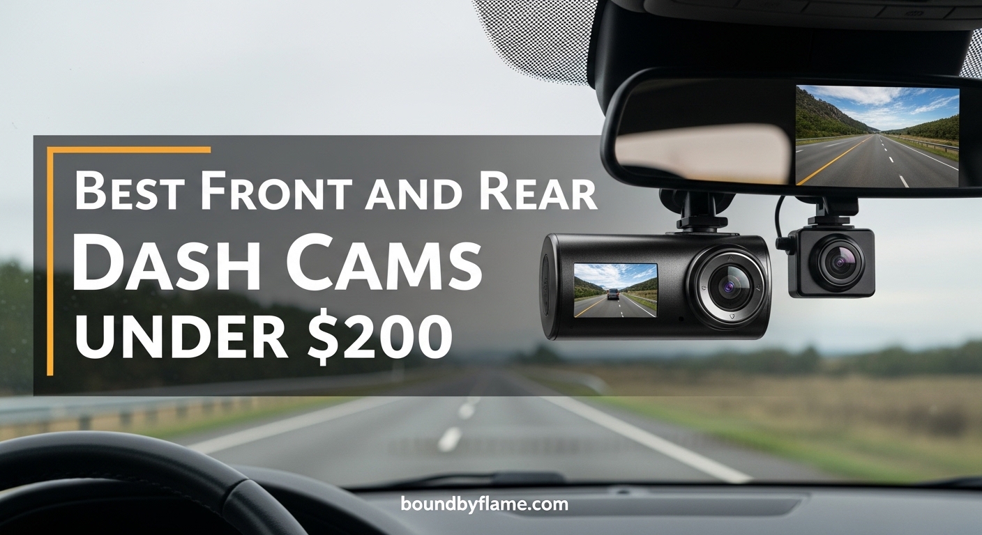Best Front and Rear Dash Cams Under $200