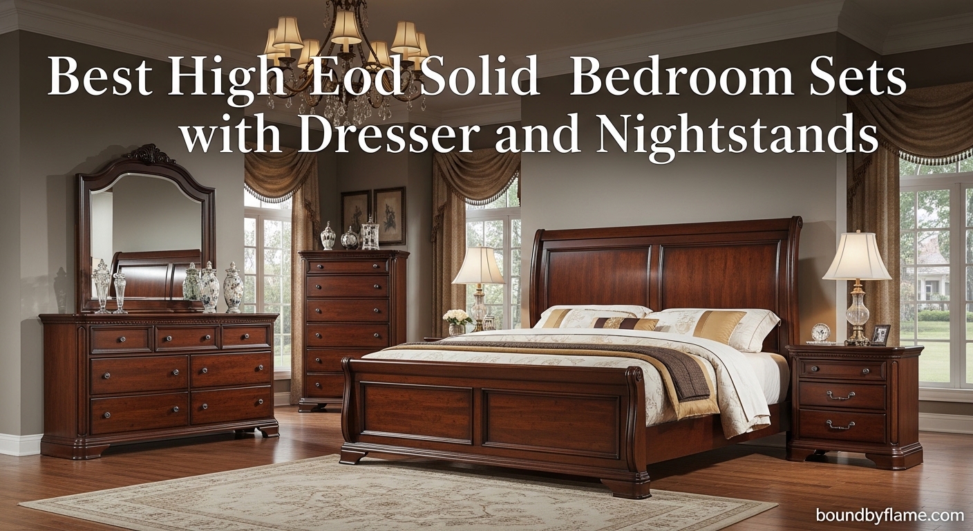 Best High-End Solid Wood Bedroom Sets with Dresser and Nightstands