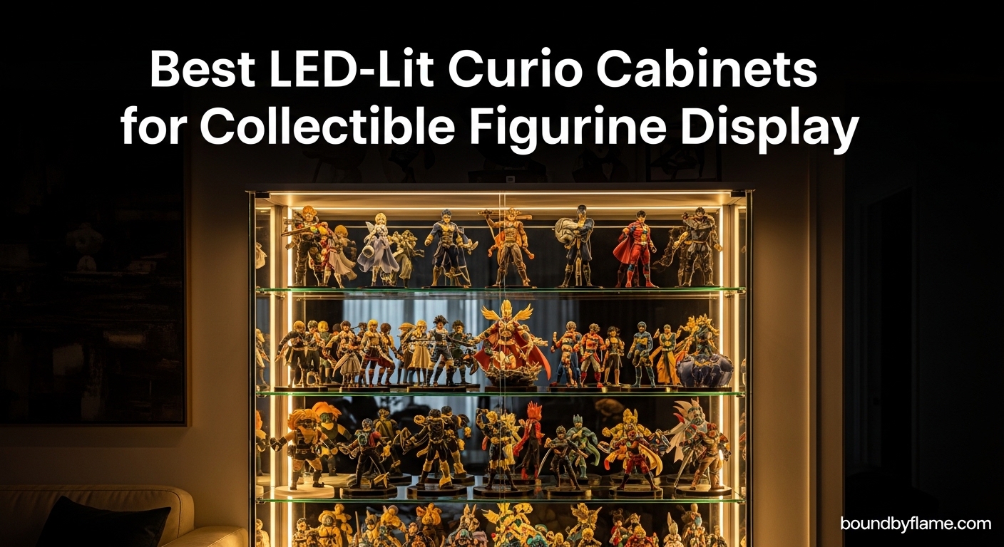 Best LED-Lit Curio Cabinets for Collectible Figurine Display