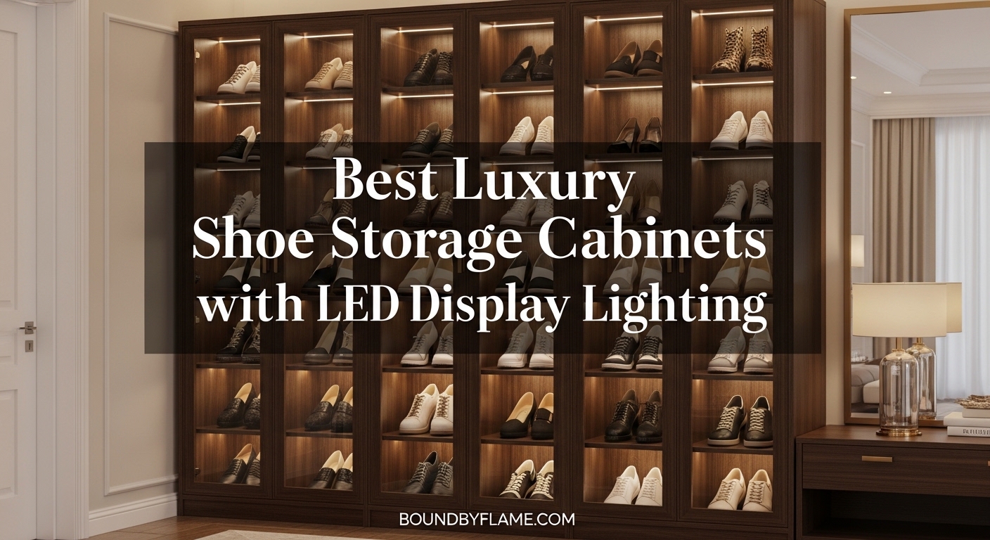 Best Luxury Shoe Storage Cabinets with LED Display Lighting