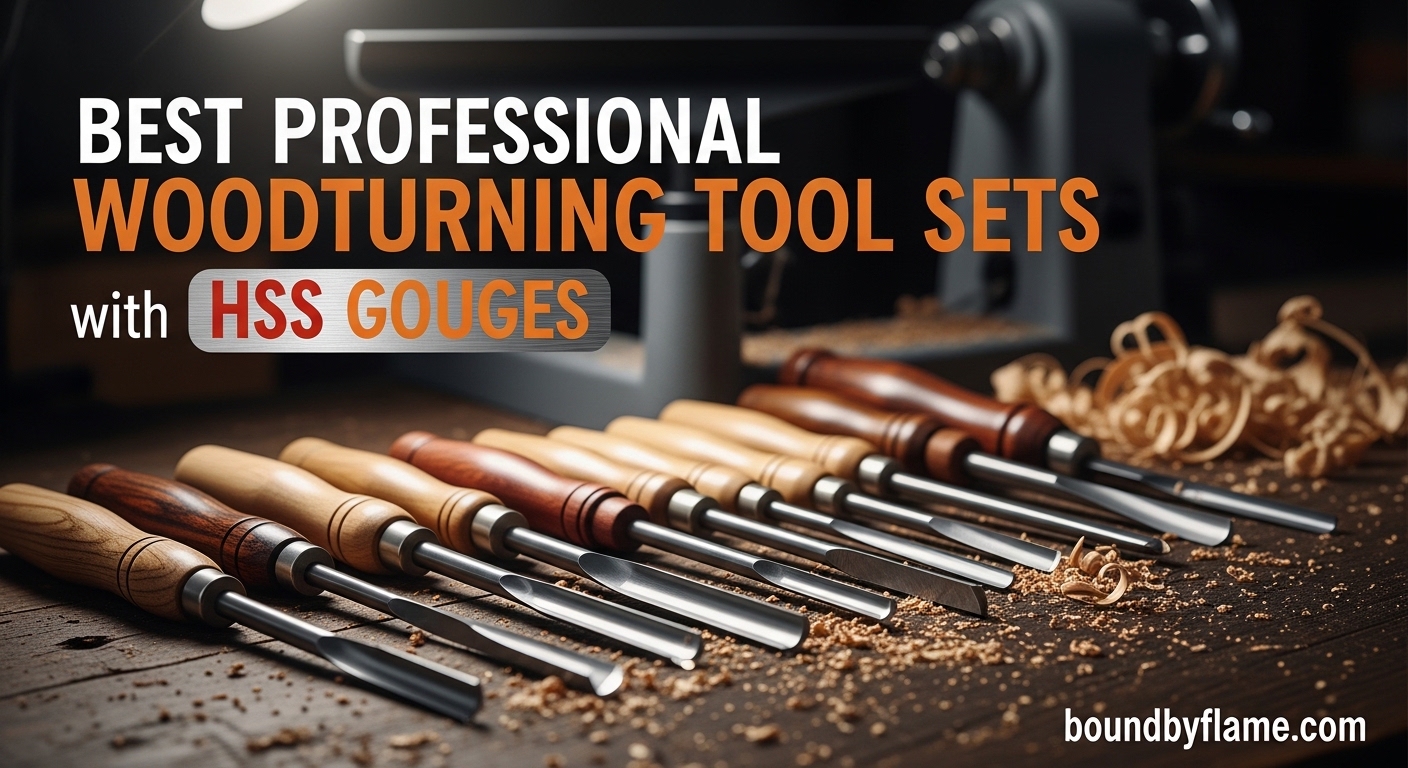 Best Professional Woodturning Tool Sets with HSS Gouges
