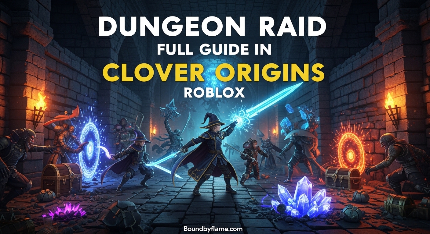 Dungeon Raid Full Guide in Clover Origins Roblox