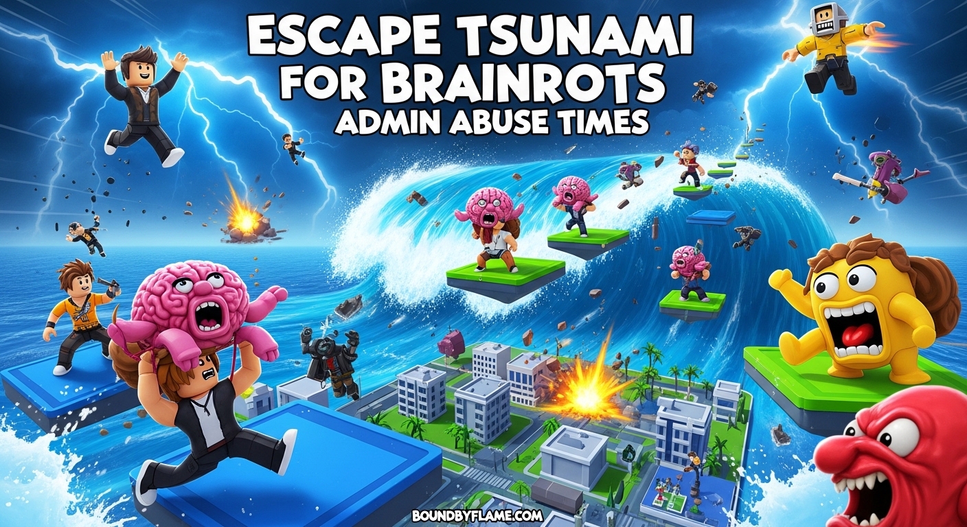 Escape Tsunami for Brainrots Admin Abuse Times