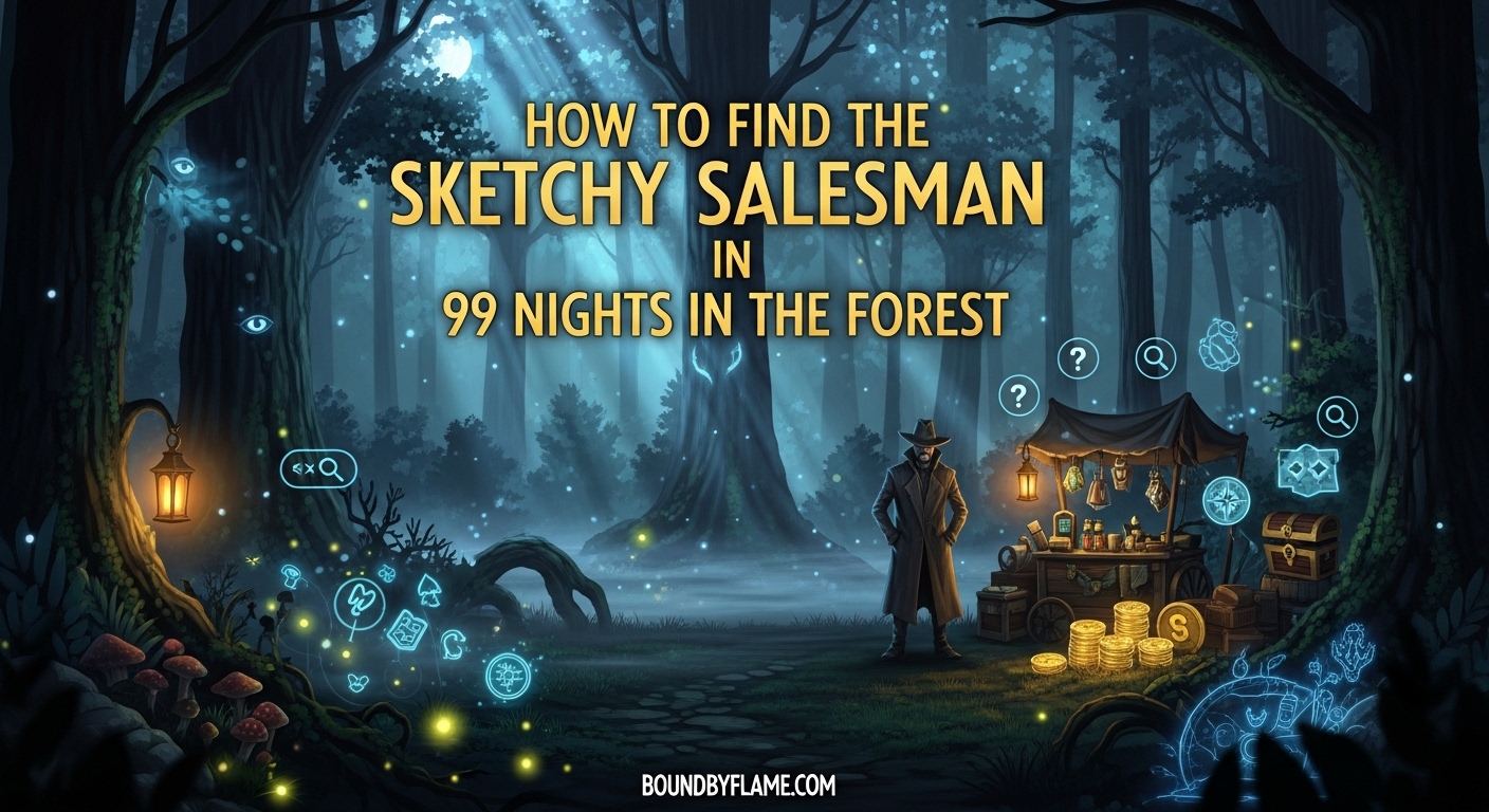 How to Find the Sketchy Salesman in 99 Nights in the Forest