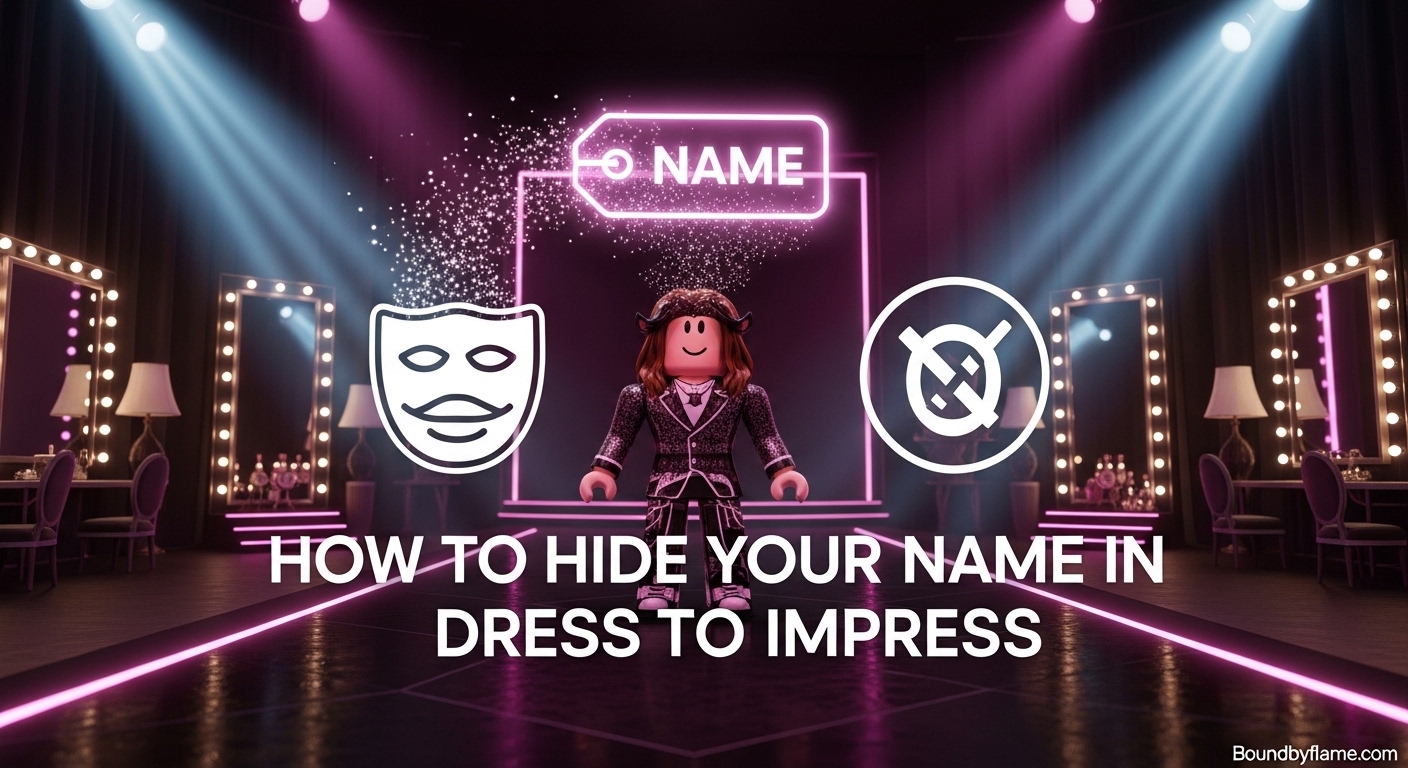 How to Hide Your Name in Dress to Impress