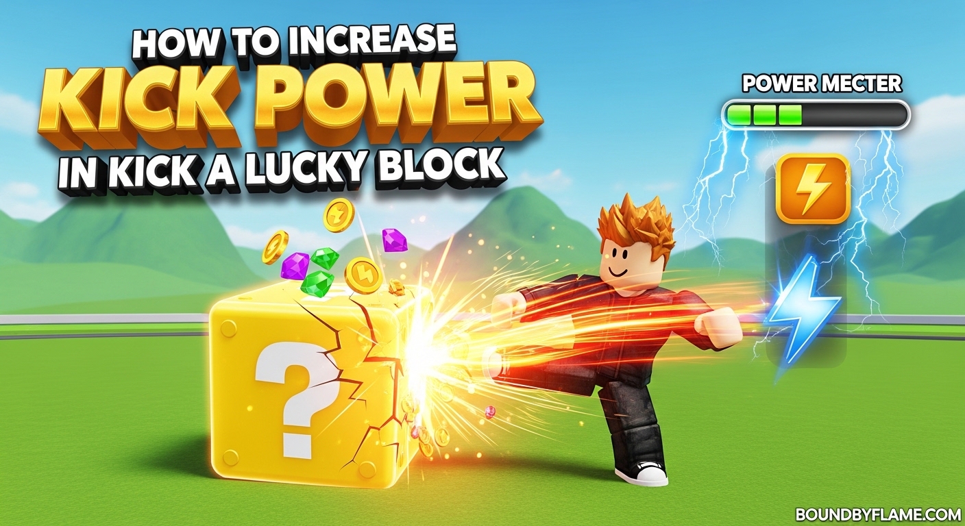 How to Increase Kick Power in Kick a Lucky Block