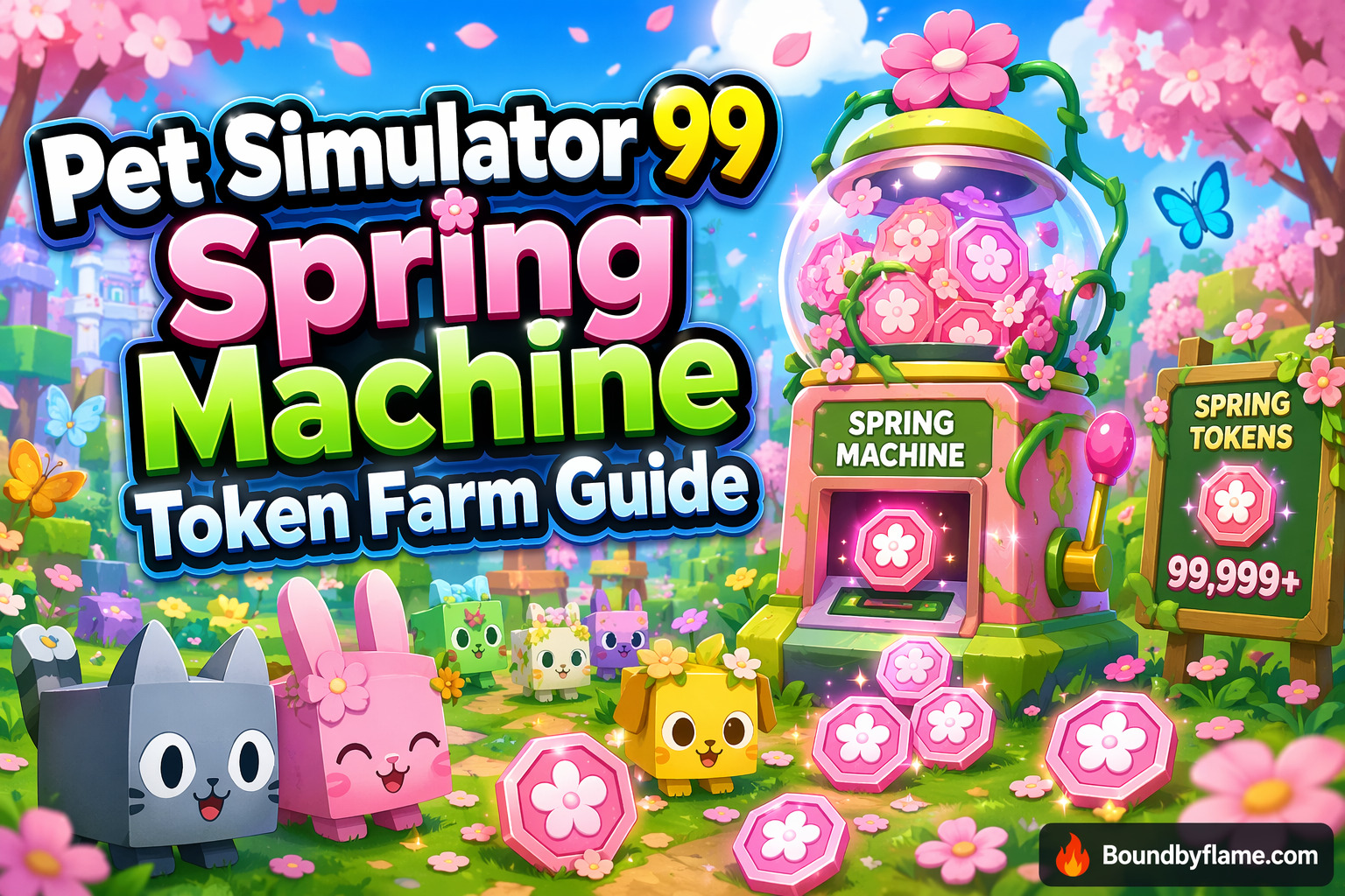 Pet Simulator 99 Spring Machine Token Farm Guide