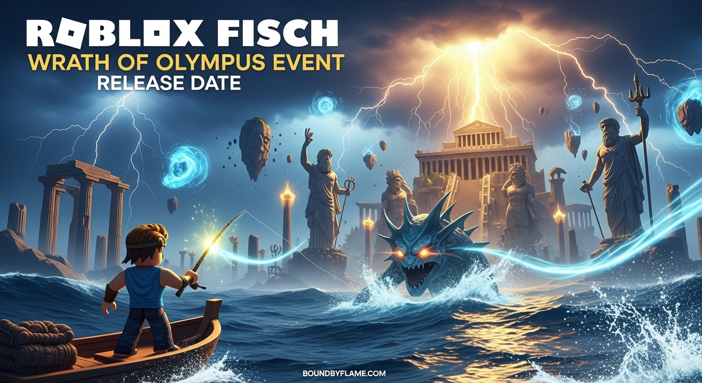 Roblox Fisch Wrath of Olympus Event Release Date