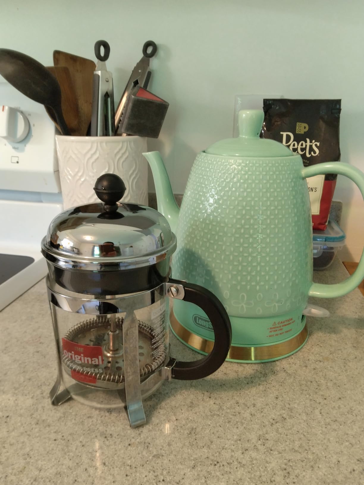 Bodum 12oz Chambord French Press Coffee Maker, High-Heat Borosilicate Glass, Polished Stainless Steel - Made in Portugal customer photo 1