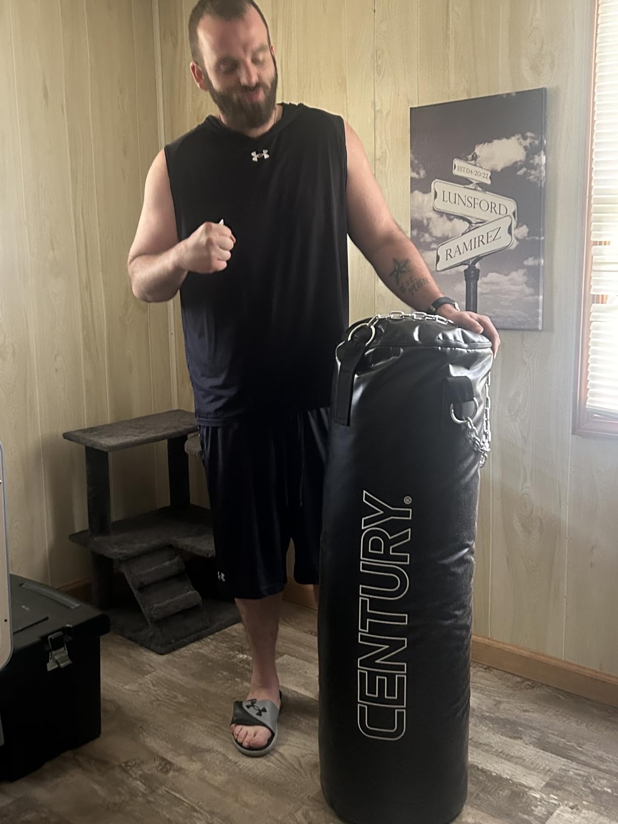 Century Hanging Punching Bag | Vinyl Boxing Bag | Made in USA | MMA, Karate, Judo, Muay Thai, Kickboxing Training Bag customer photo 1