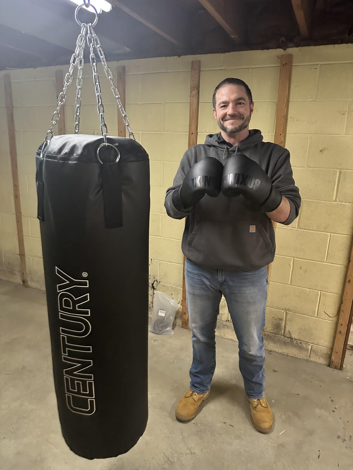 Century Hanging Punching Bag | Vinyl Boxing Bag | Made in USA | MMA, Karate, Judo, Muay Thai, Kickboxing Training Bag customer photo 2