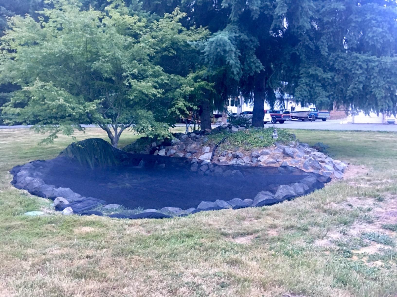 Dewitt Deluxe Pond Netting with 1/4-Inch Openings, 20 x 30 Feet - Plastic Cover Mesh for Fish and Koi Protection, Leaf and Bird Net Barrier for Outdoor Garden Water Feature customer photo 2