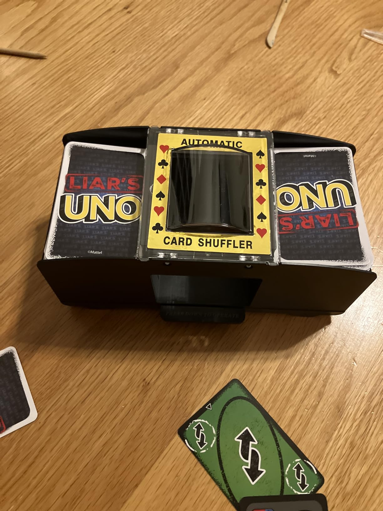 Automatic Card Shuffler - Battery-Operated 2-Deck Playing Card Dispenser - Game Night and Casino Accessories by Trademark Poker customer photo 1