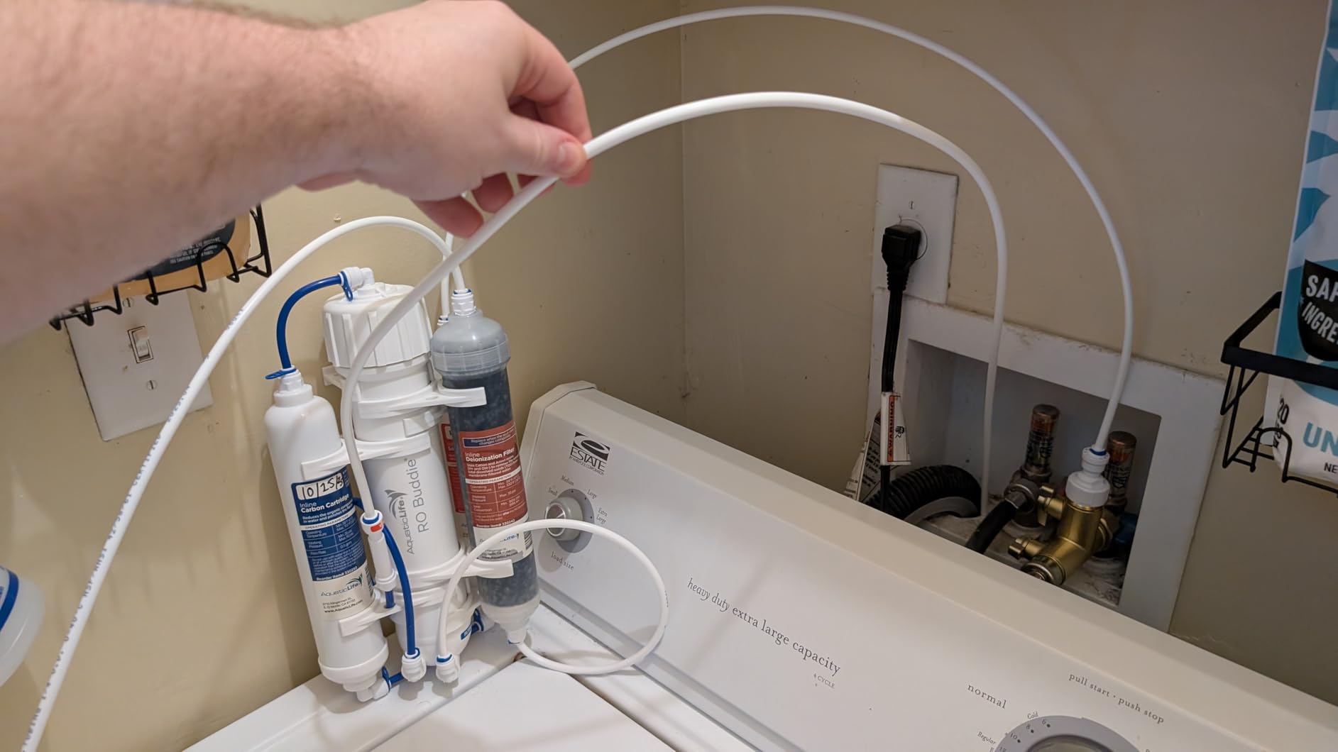 Aquatic Life RO Buddie 4-Stage Aquarium Water Filter System, Reverse Osmosis RO/DI Filtration Unit for Fish Tank, Fountains, and More, 50 GPD (Gallons Per Day) customer photo 1