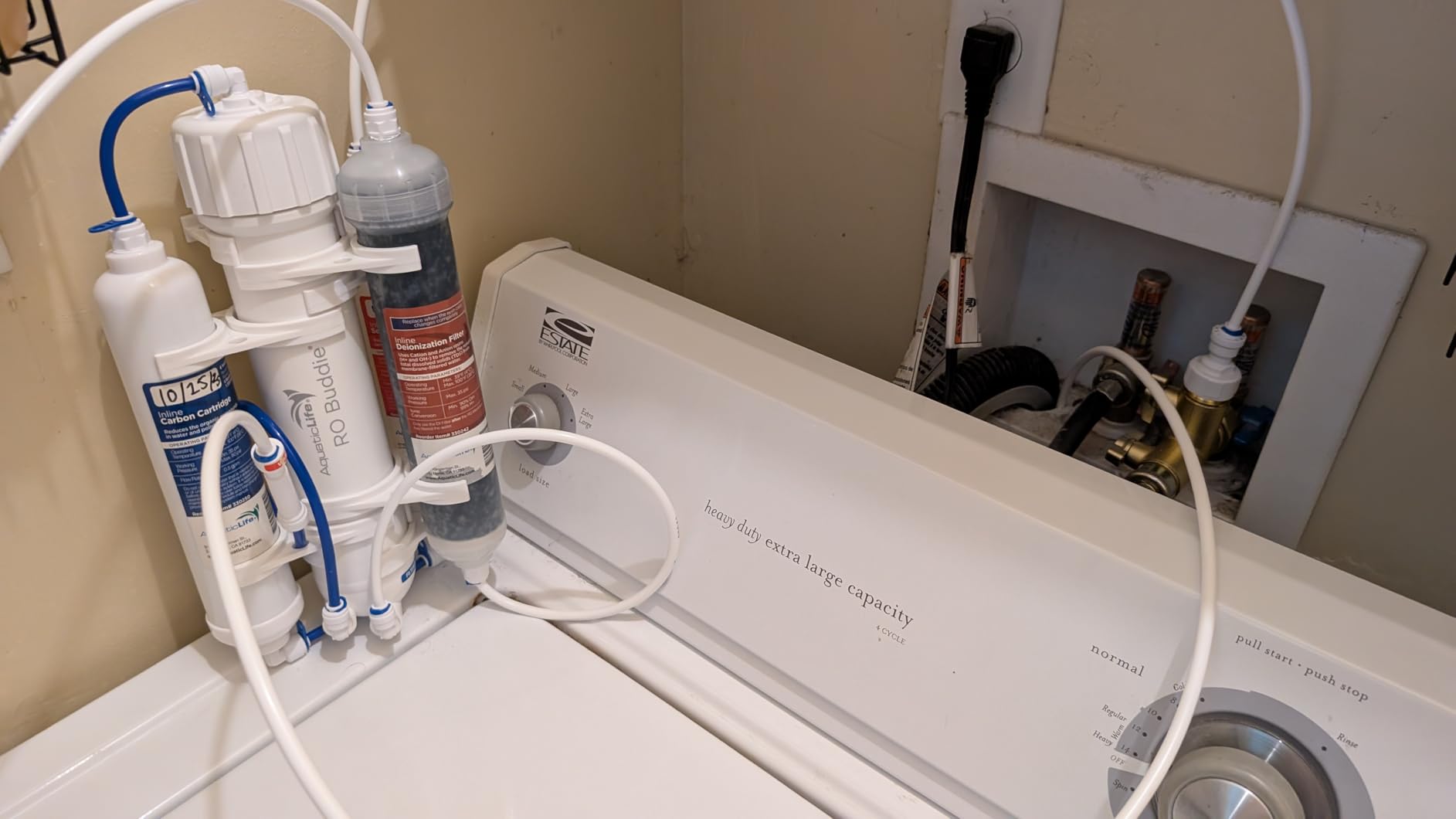 Aquatic Life RO Buddie 4-Stage Aquarium Water Filter System, Reverse Osmosis RO/DI Filtration Unit for Fish Tank, Fountains, and More, 50 GPD (Gallons Per Day) customer photo 2