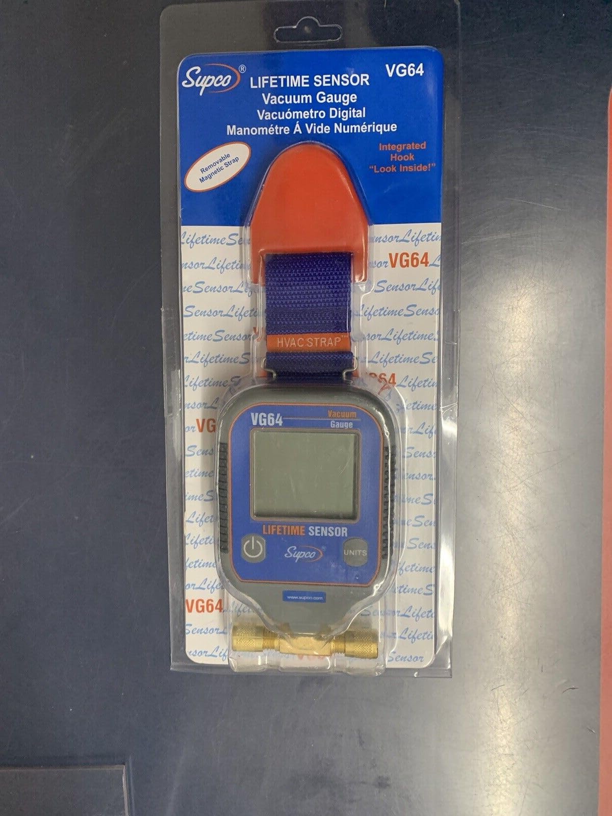Supco VG64 Vacuum Gauge, Digital Display, 0-12000 Microns Range, 10% Accuracy, 1/4 Inch Male Flare Fitting Connection customer photo 1