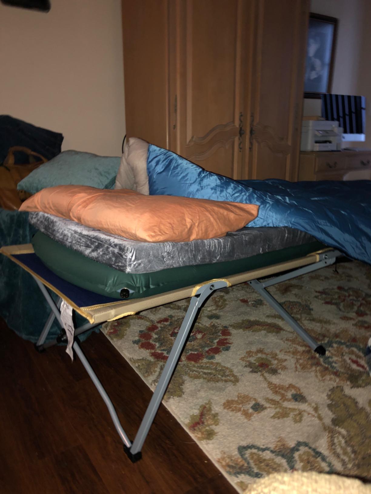 BYER OF MAINE Easy Cot - Extra Large Folding Cot - Heavy Duty for Indoor and Outdoor Use - Bed for Adults - 78