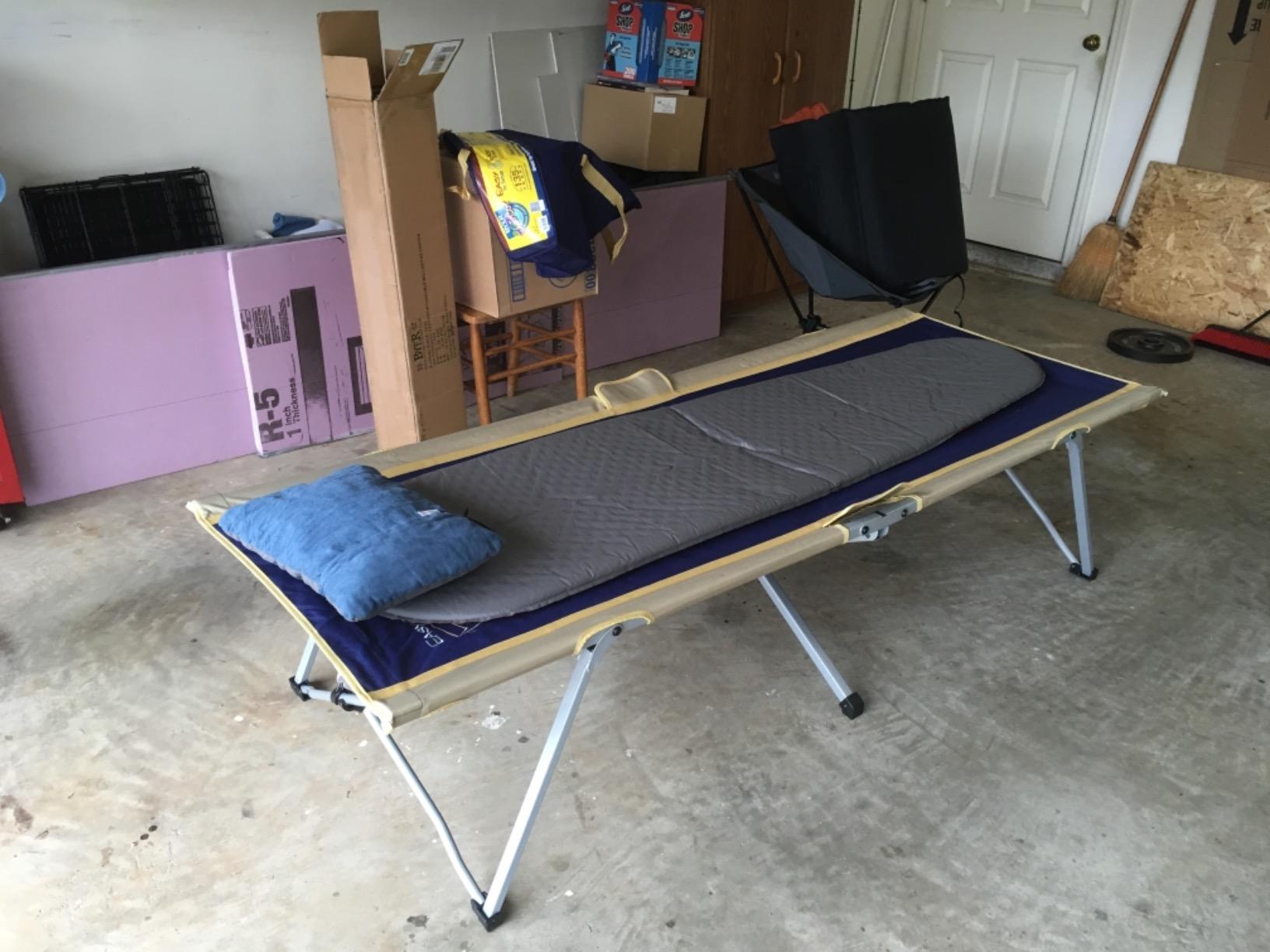BYER OF MAINE Easy Cot - Extra Large Folding Cot - Heavy Duty for Indoor and Outdoor Use - Bed for Adults - 78