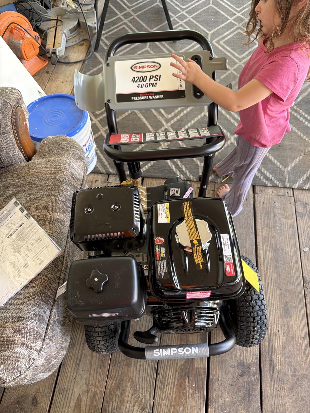 Simpson PS4240 PowerShot Gas Pressure Washer Powered by Honda GX390, 4200 PSI at 4.0 GPM, (49 State) 60456 customer photo 1