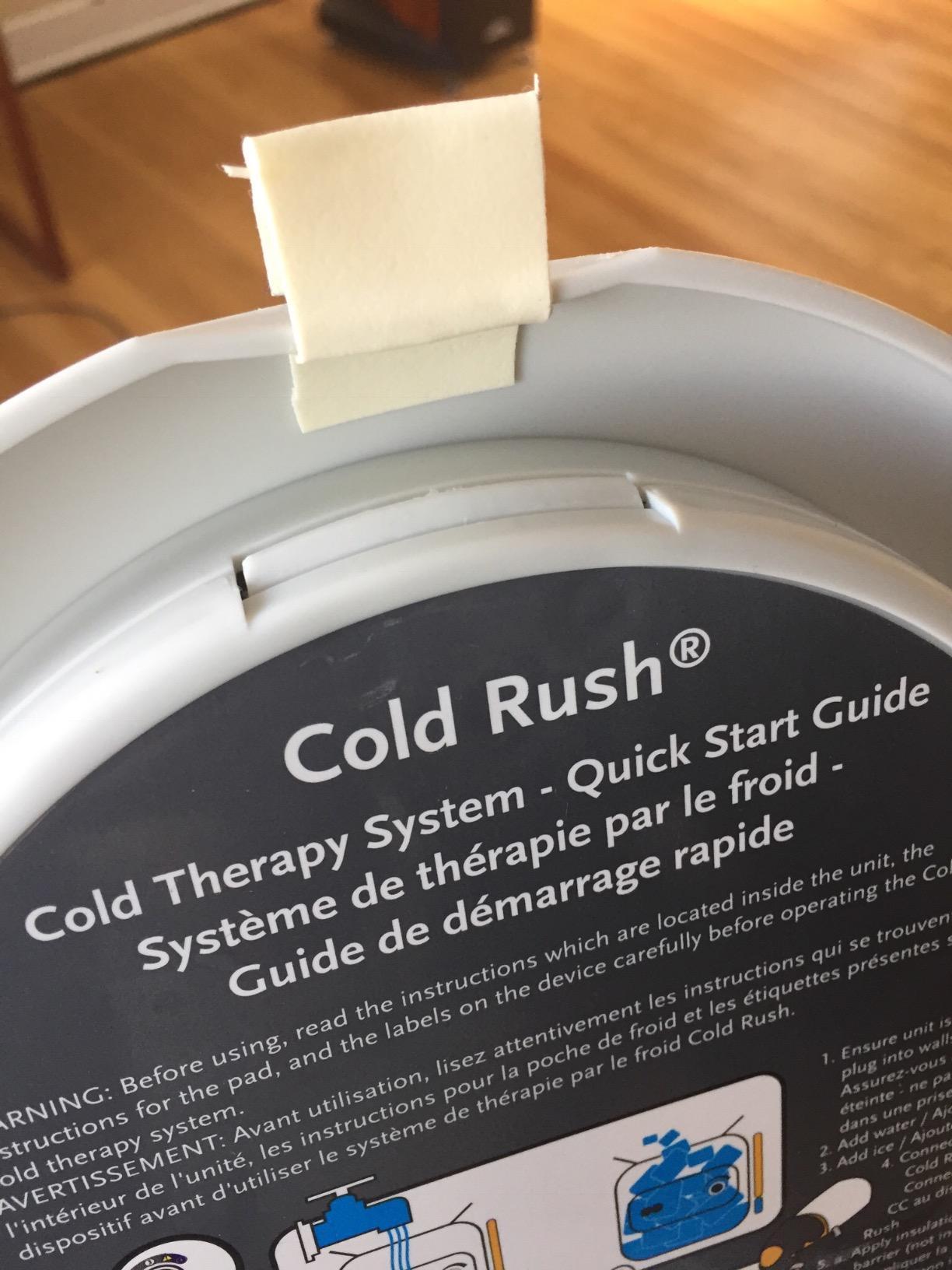 Cold Rush Cold Therapy Machine with Knee Pad - Quiet Cryotherapy System for Post-Surgery Recovery, Knee Replacement, ACL, Pain Relief & Swelling customer photo 2