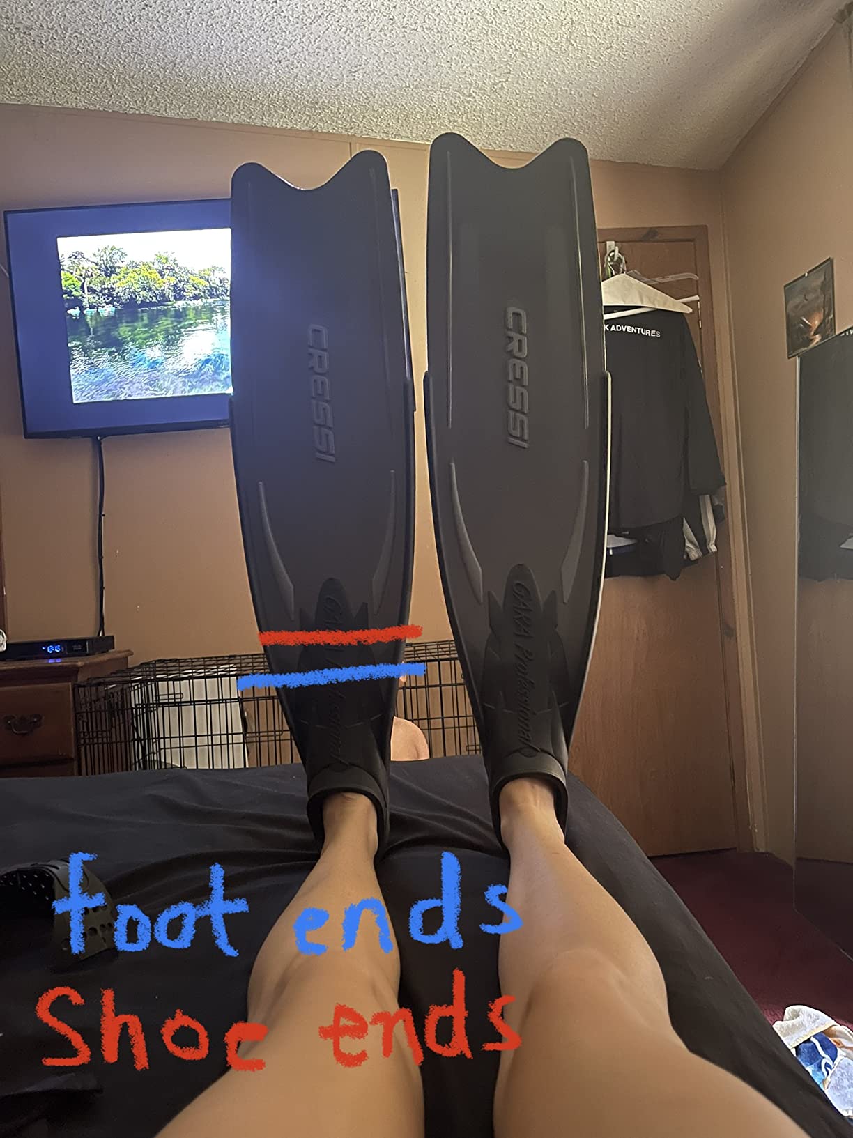 Soft Full Pocket Long Blade Fins for Freediving Speafishing | Gara Professional LD Made in Italy by Cressi customer photo 2