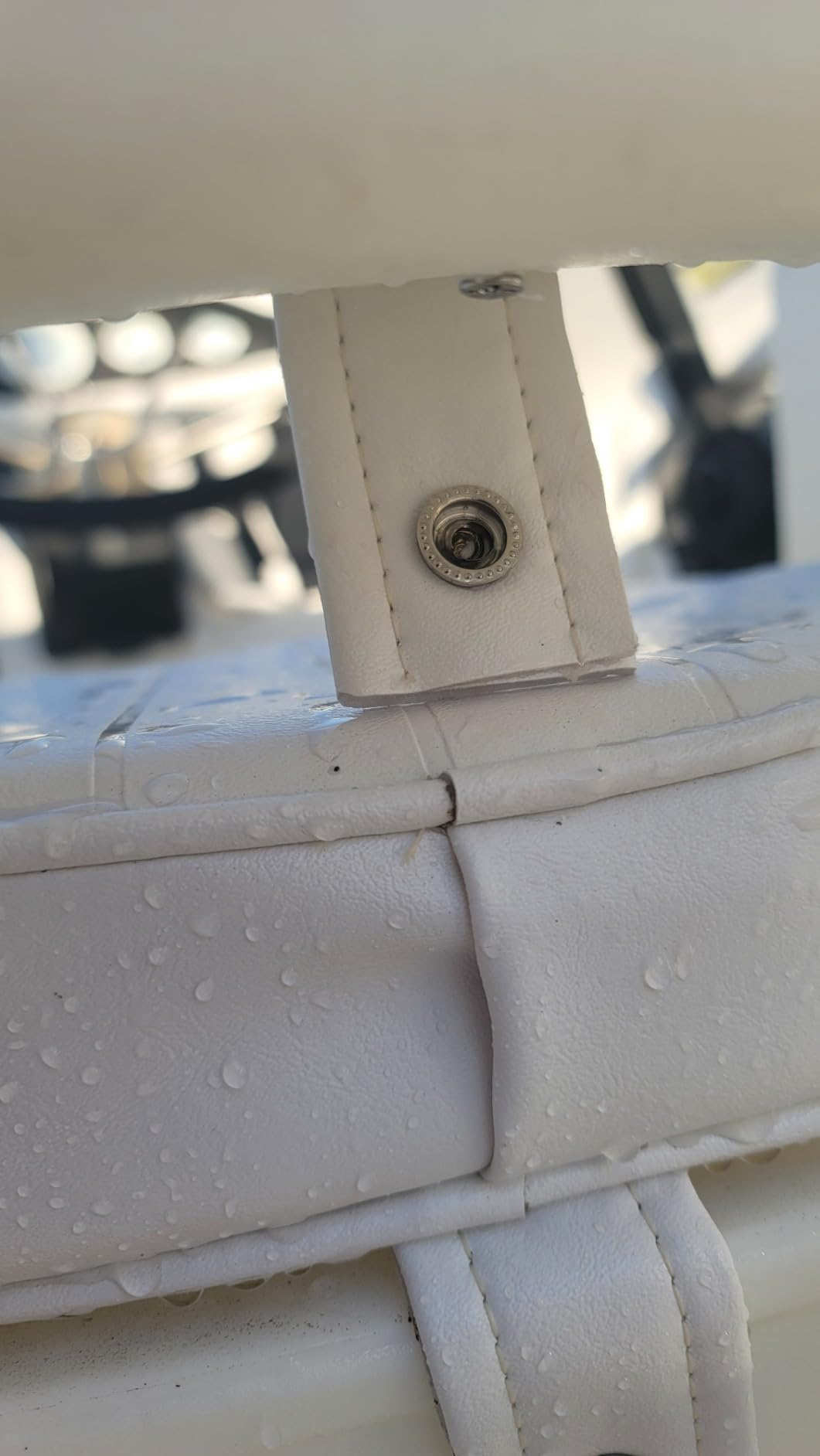 Wise 8WD007-3-710 Offshore Series Deluxe Pilot Chair Cushions with Armrests - White customer photo 2