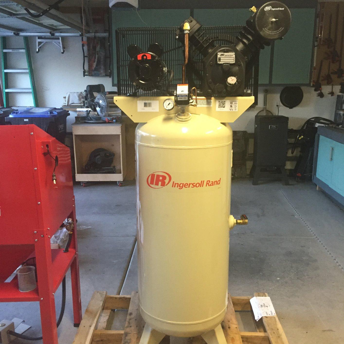 Ingersoll Rand 2340L5-V 5 hp Type 30 2 Stage Reciprocating Compressor 80 Gallon customer photo 1