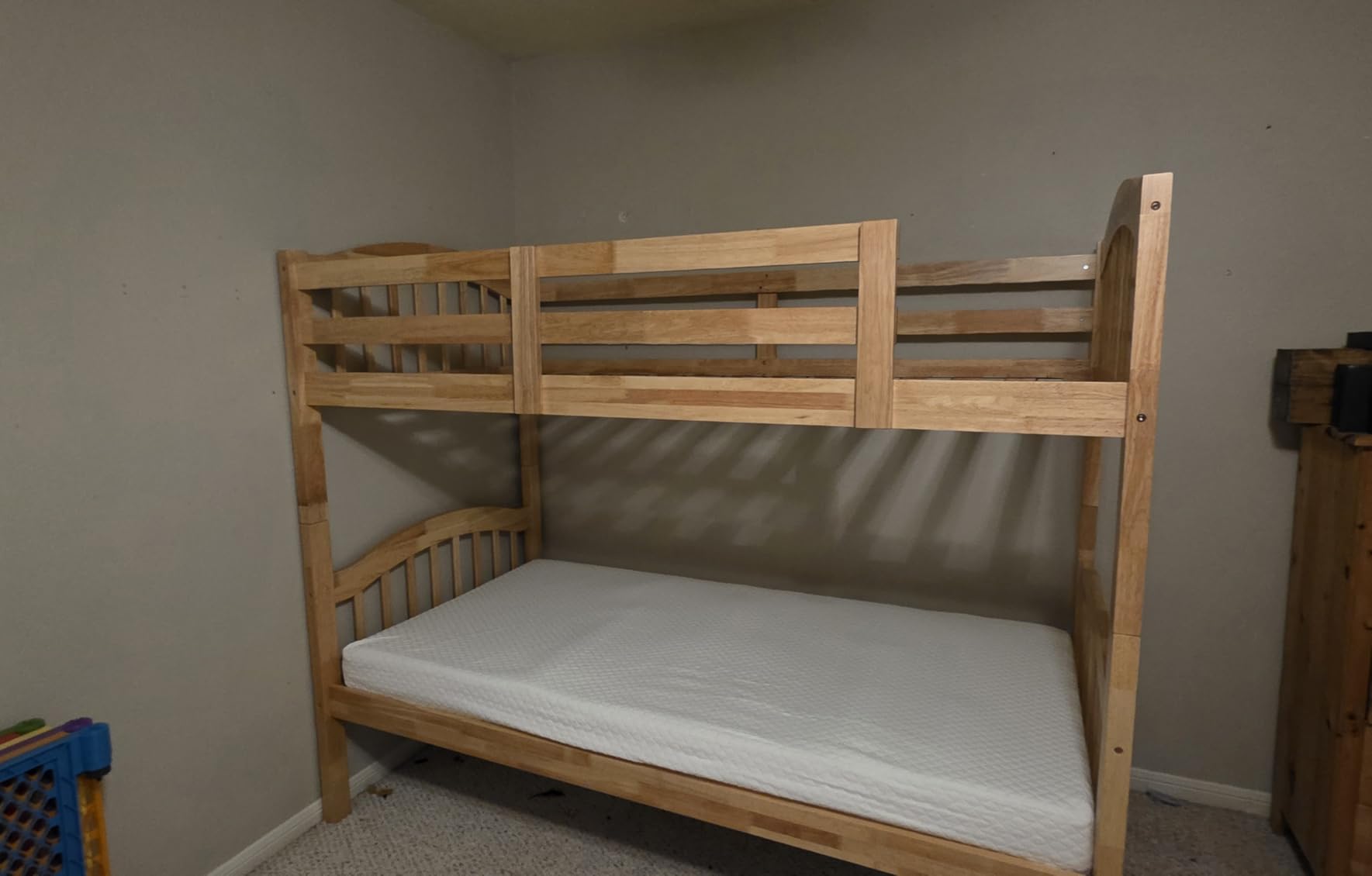 Storkcraft Long Horn Twin-Over-Twin Bunk Bed (White) - GREENGUARD Gold Certified, Converts to Two Twin Beds, Wood Bunk Bed for Kids Bedroom customer photo 2