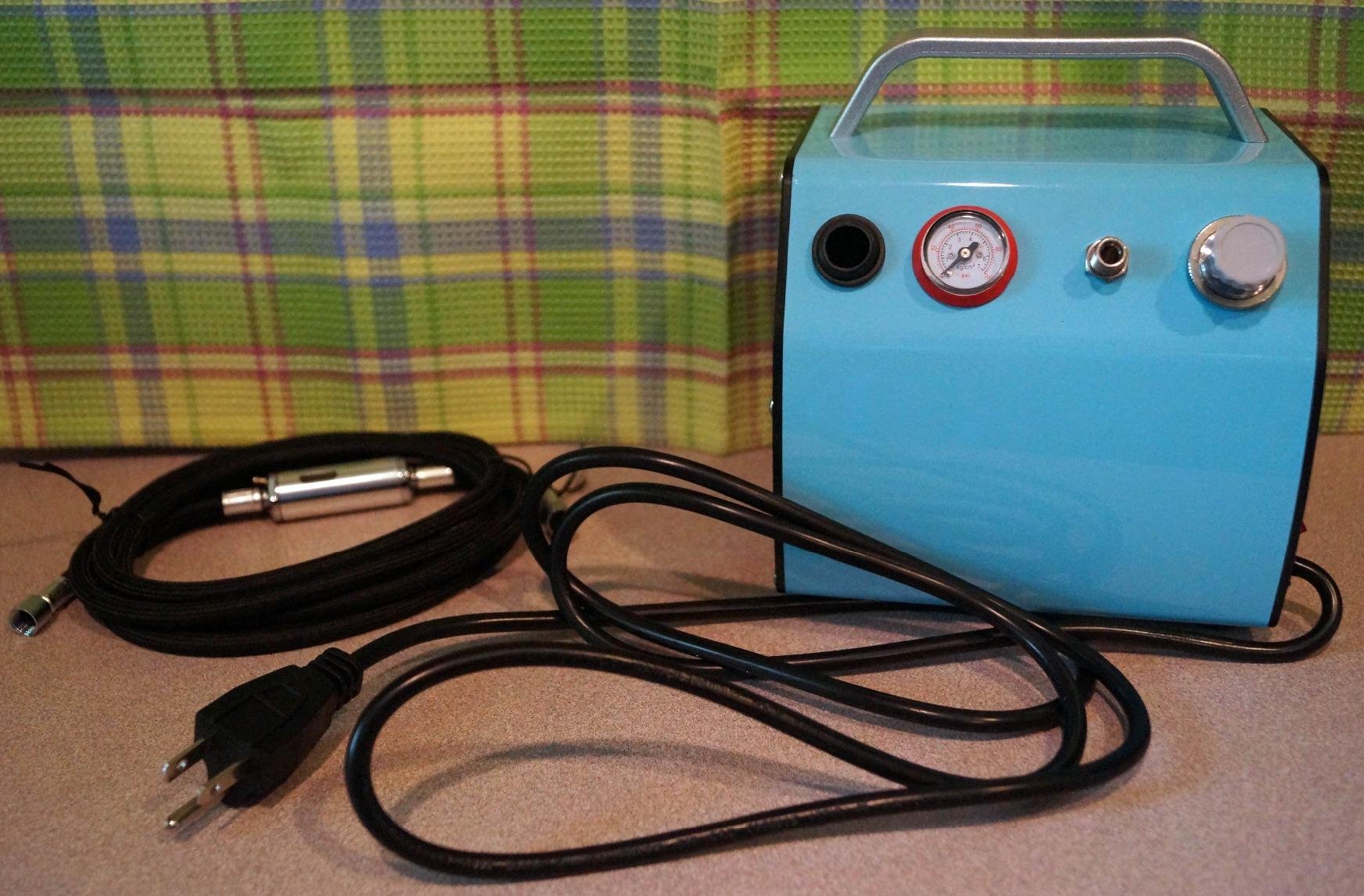 Master Airbrush TC-77 Airbrush Compressor with Small Tank, Regulator, Mini In-Line Moisture Filter & 6' Braided Hose - 47 dB, High Performance Air Compressor for Airbrush Hobbies and Crafts customer photo 2