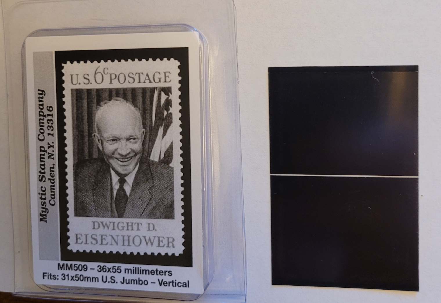 Mystic Stamp Company 450 Black Stamp Mounts with Split-back Value Pack 10 different sizes=