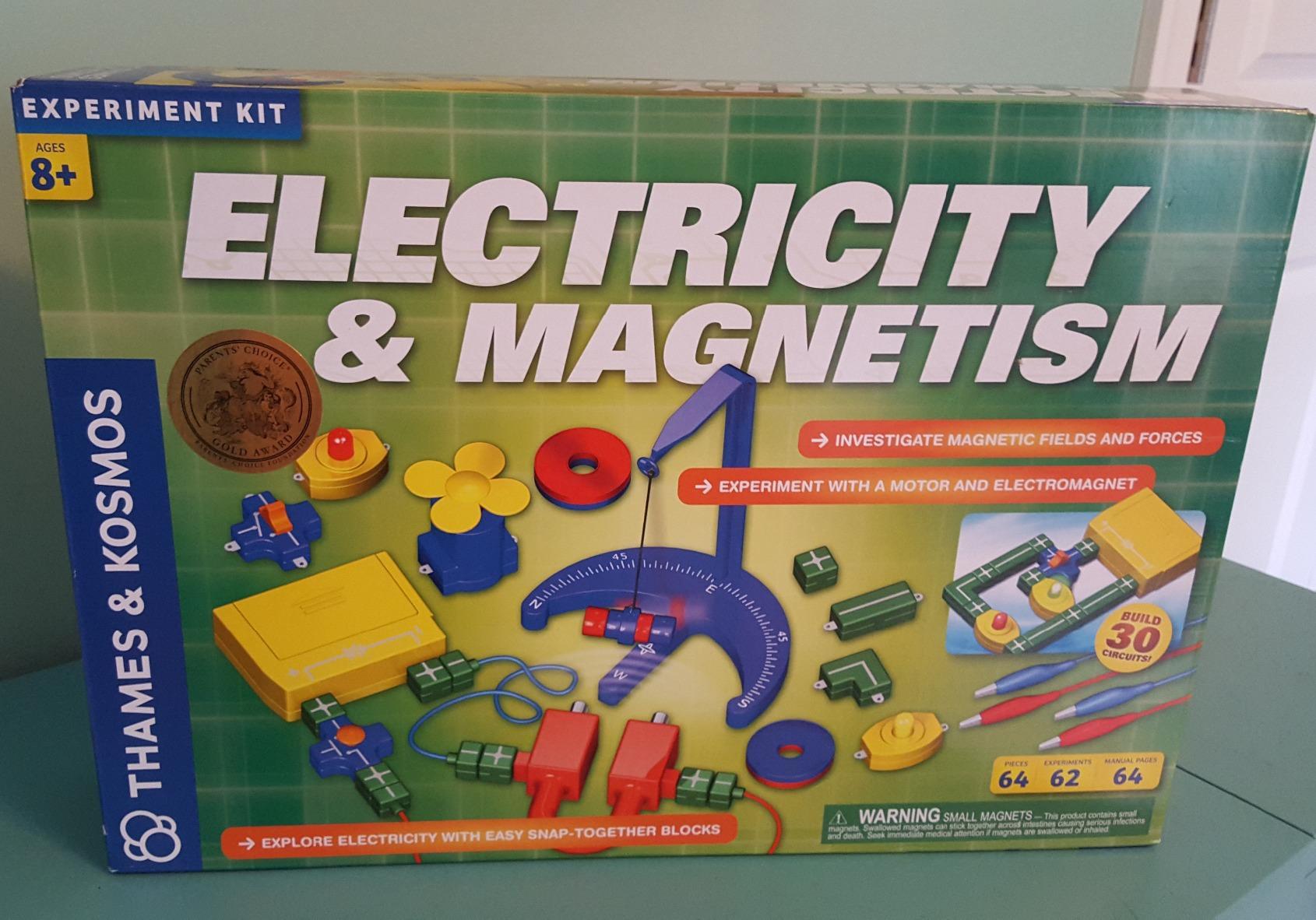 Thames & Kosmos Electricity & Magnetism Science Kit | 62 Safe Experiments Investigating Magnetic Fields & Forces for Ages 8+ | Assemble Electric Circuits with Easy Snap-Together Blocks customer photo 2