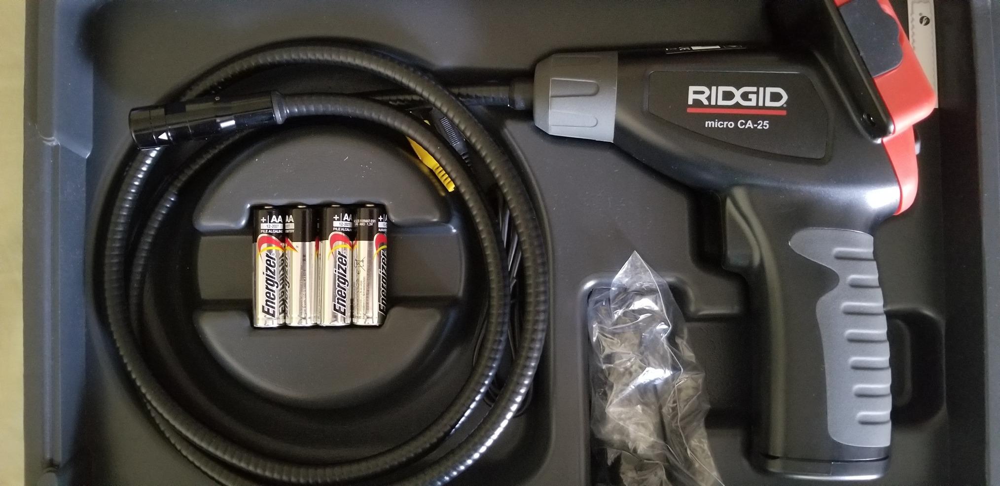 RIDGID 40043 Micro CA-25 Hand-Held Inspection Camera with 4' Cable, Borescope customer photo 2