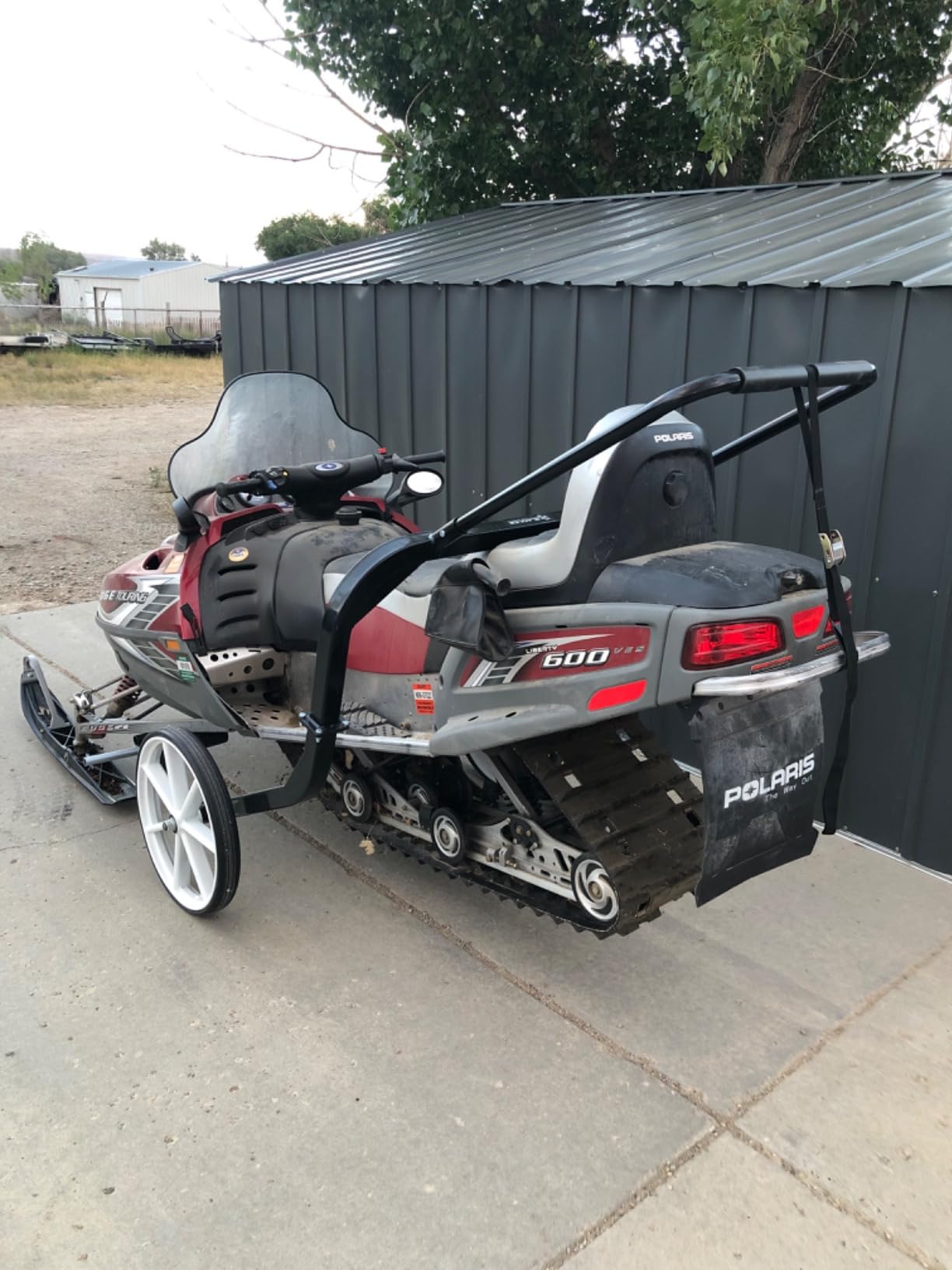 Black Ice Snowmobile Dolly Lift 750 lb. Capacity Easy Move Tires and Leverage Handle for Garage or Shop customer photo 1