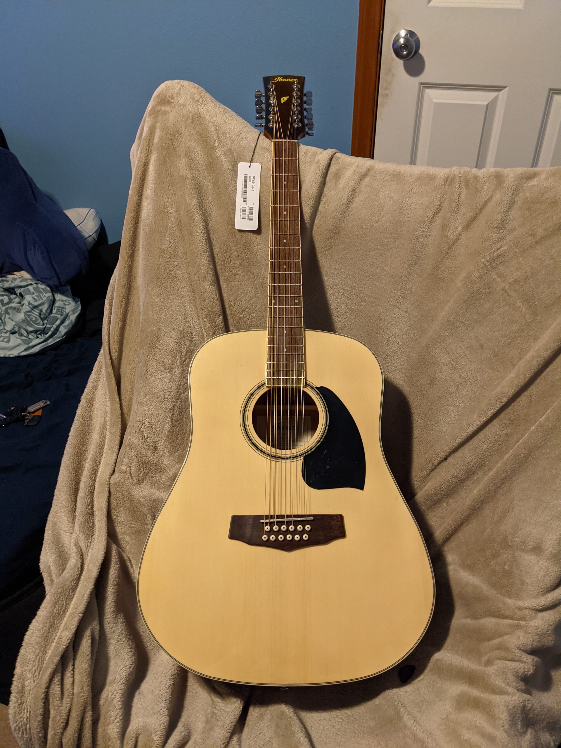 Ibanez PF1512 12-String Acoustic Guitar, Natural High Gloss customer photo 3
